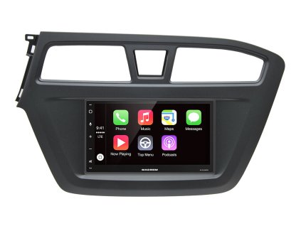 Ramecek 2DIN radia Hyundai i20 II 14 18 s instalovanou navigaci Macrom 1