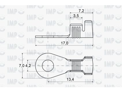 Kabelové oko Ø 4,2mm