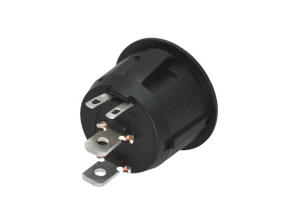 Kolebkovy spinac kruhovy s LED ruda 16