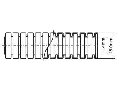 Ohebna hadice husi krk 11 4 15 rozmery 7