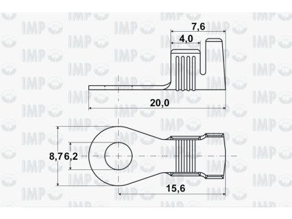 Kabelové oko Ø 6,2mm
