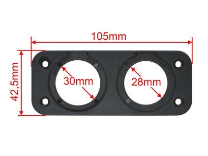 Panel pro USB + CL zásuvku