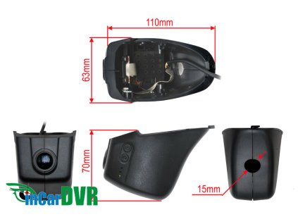 DVR kamera VW CC rozmery 5