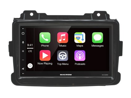 Ramecek 2DIN autoradia Renault Captur s instalovanou navigaci Macrom