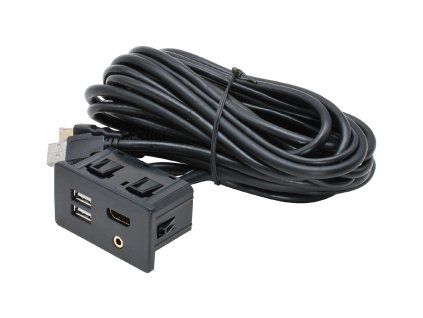 HDMI 2x USB JACK zasuvka s kabelem 15