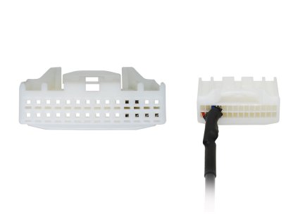 AUX vstup pro OEM autoradia Subaru Toyota detail konektoru 6