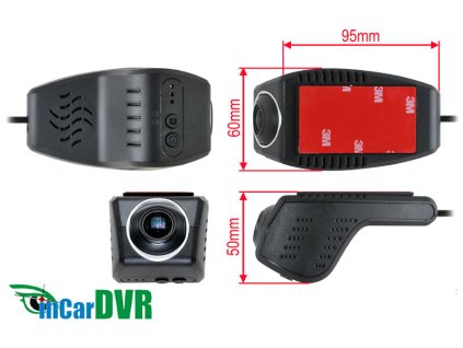 DVR kamera univerzalni predni rozmery 5