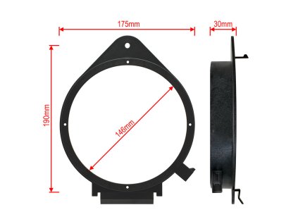 GF20 adapter repro 165mm Chevrolet Opel rozmery 6