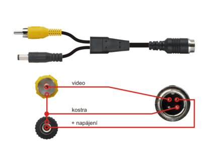 Adapter 4pin CINCH zapojeni adapteru 6