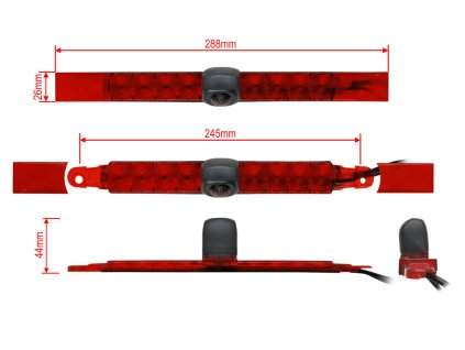 Univerzalni sirokouhla zadni parkovaci kamera rozmery 13