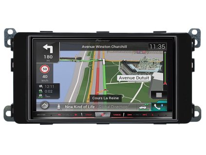 Ramecek 2DIN autoradia Mitsubishi L200 s vestavenou navigaci Pioneer 8