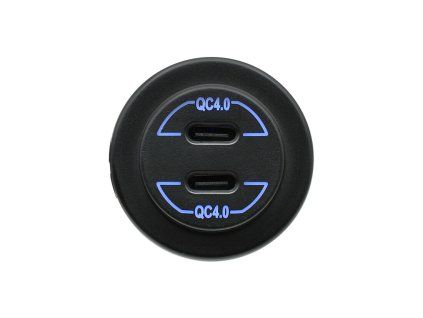 Adaptér 12/24V -> 2x USB-QC4 PD