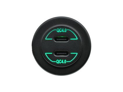 Adaptér 12/24V -> 2x USB-QC4 PD