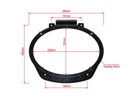 Adapter repro 6x9 Chevrolet Camaro rozmery