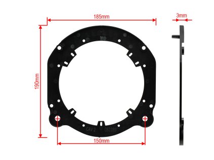 Adapter repro 165mm Tesla rozmery 4