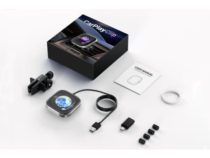 Adapter pro bezdratovy Apple CarPlay obsah baleni 4