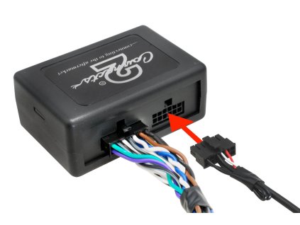 Adapter pro ovladani na volantu Peugeot Citroen pripojeni propojovaciho kabelu k instalovanemu autoradiu 1