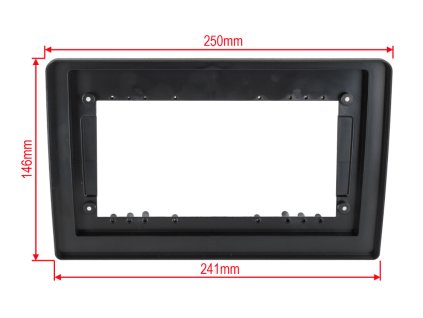 Adapter pro instalaci 10 AV jednotky rozmery otvoru pro instalovanou 10 jednotku