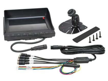 7 univerzalni monitor s kvadratorem a DVR obsah baleni