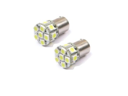 LED BAU15s bílá,13LED SMD