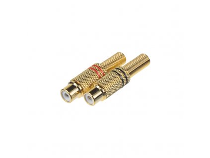 Konektor CINCH GOLD samice-pár
