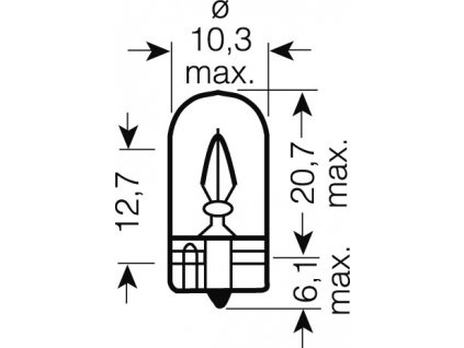 OSRAM 24V W5W (W2,1x9,5d) 5W standard (10ks)