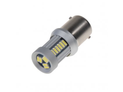 LED BA15s bílá, 12-24V, 30LED/4014SMD