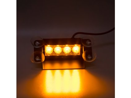 PREDATOR LED vnitřní, 4x3W, 12-24V, oranžový, 146mm