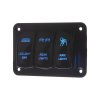 Panel s 3x spínači Rocker 12/24V