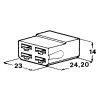 Kryt 4 ks dutinky 6,3 mm