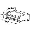 Kryt 8 ks dutinky 6,3 mm