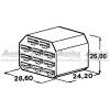 Kryt 11 ks dutinky 6,3 mm