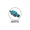 AM FM vnitrni antena na sklo konektor 4