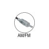 AM FM vnitrni antena na sklo konektor 3