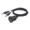 2x USB zásuvka s kabelem