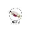 AM/FM střešní pasivní anténa 76°