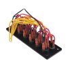 Panel s 6x spínači + 6x pojistky, 12/24V