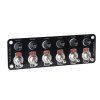 Panel s 6x spínači + 6x pojistky, 12/24V