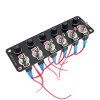 Panel s 6x spínači + 6x pojistky, 12/24V