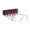 Panel s 6x spínači + 6x pojistky, 12/24V