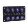 Panel s 8x spínači + 8x pojistky, 12/24V