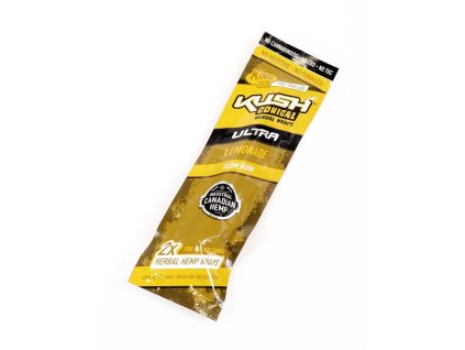Předbalené konopné papírky s filtrem KUSH CONICAL - LEMONADE