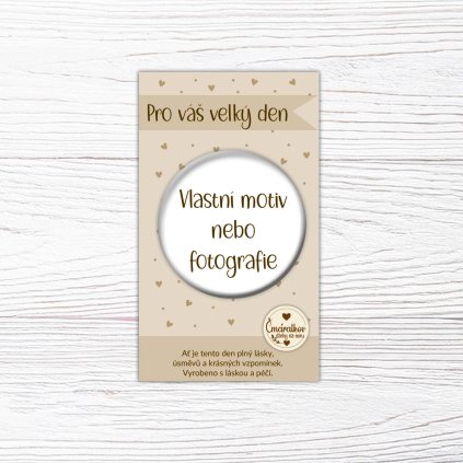 Placka Ø 58 mm - Vlastní motiv