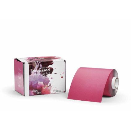 Bratt embosovaný alobal v roli 12 cm x 100m Hot Pink