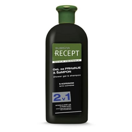 Recept gel a šampon 2v1 s kofeinem
