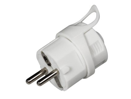 Uzemňovací zástrčka, schuko 16 A 250 V ~, bílá