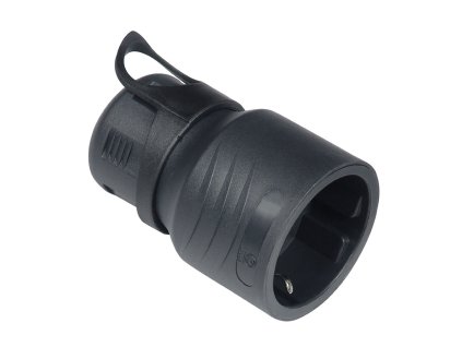 Uzemňovací konektor, schuko 16 A 250 V ~, černý