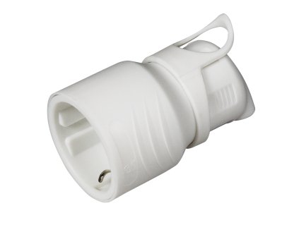 Úhlový zemnicí konektor, schuko 16 A 250 V ~, bílý
