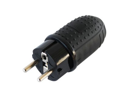 Uzemňovací zástrčka, schuko 16 A 250 V ~, pryžová