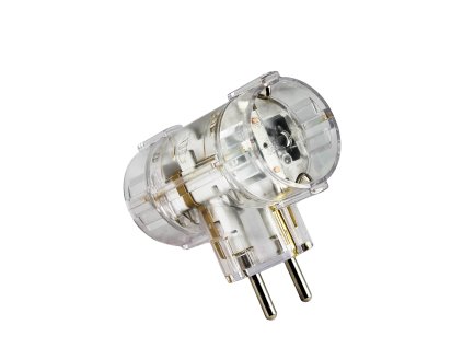 Dvoucestný adaptér 16 A 250 V ~, transparentní